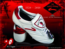 Scarpa da calcio bianca 90 anni Us Foggia