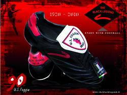 Scarpa da calcio nera 90 anni Us Foggia